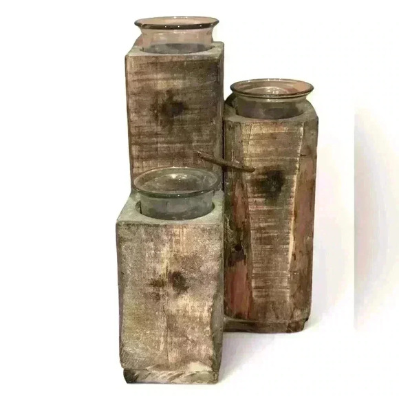 🏡 Wooden Tea Light Candle Home Decor 🏡 - Picture 2 of 4